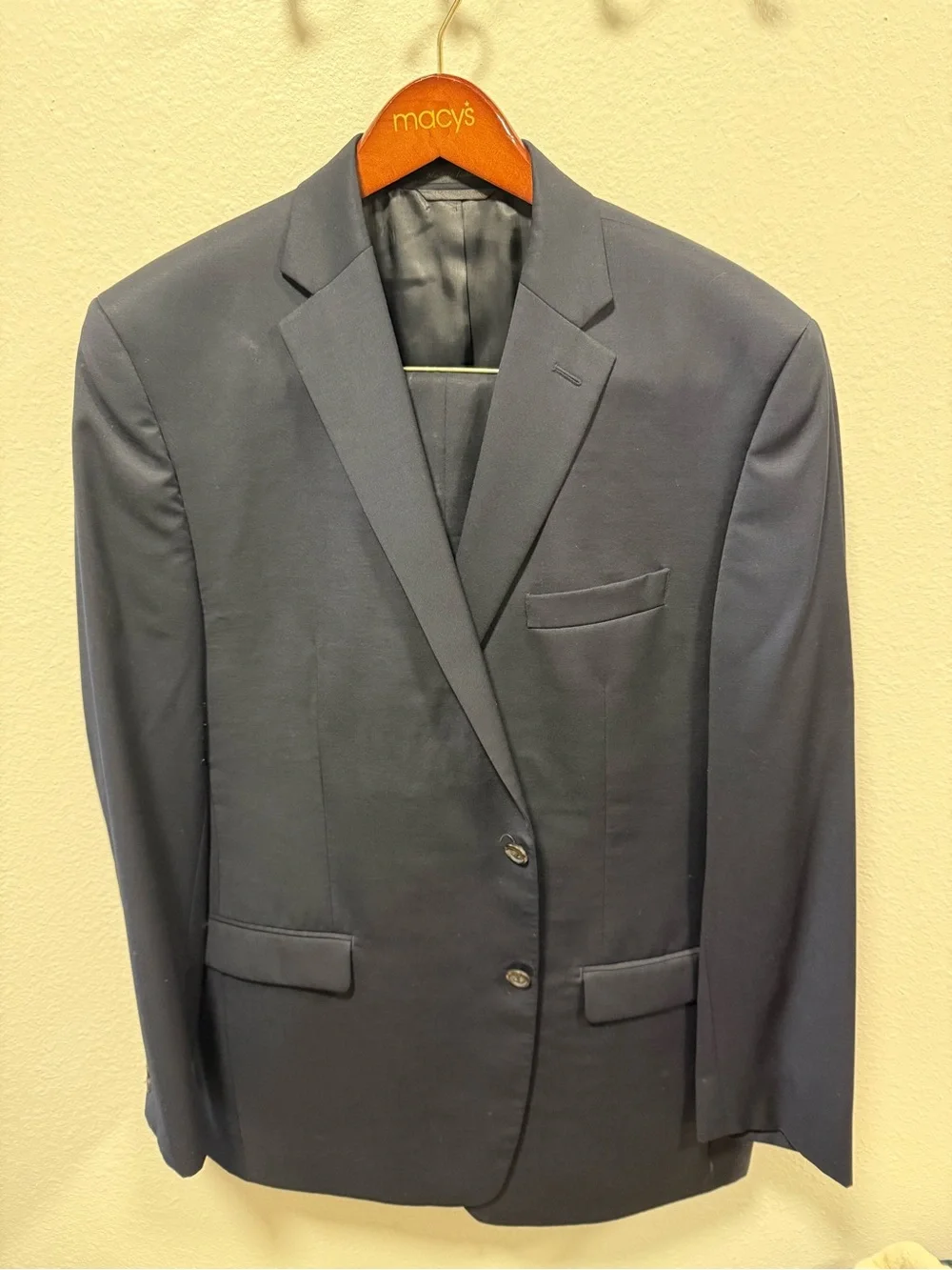Ralph Lauren Men's Dark Navy Two-Button Suit Jacket
